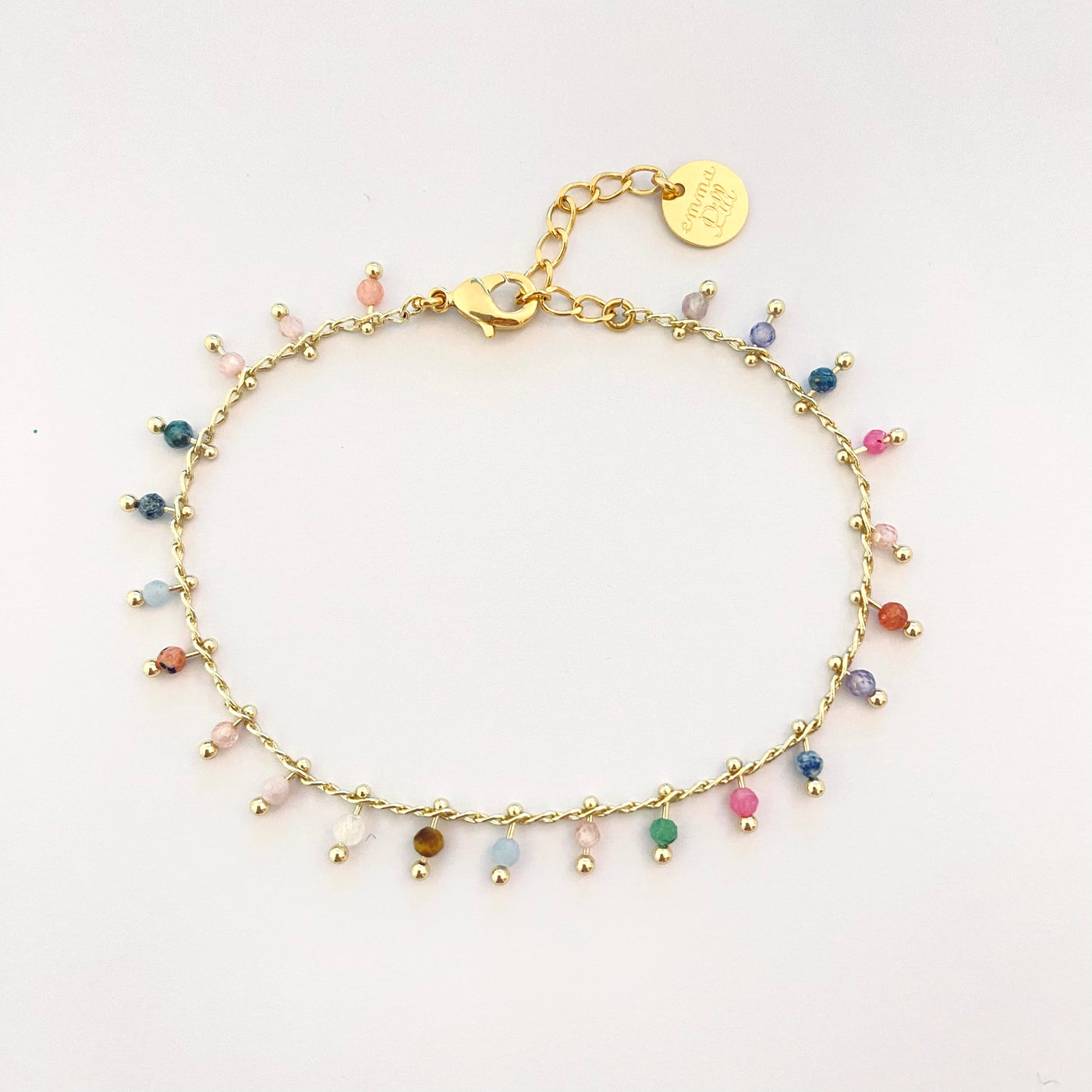 NINO - Bracelet plaqué or multicolore