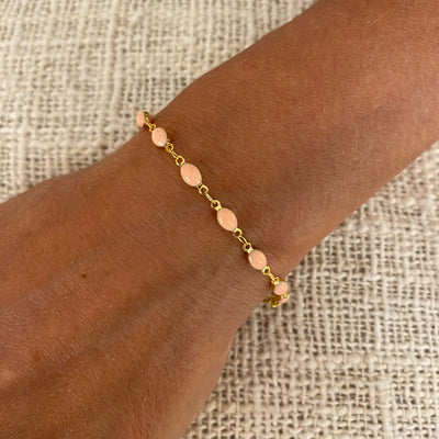 AVENA - Bracelet plaqué or rose
