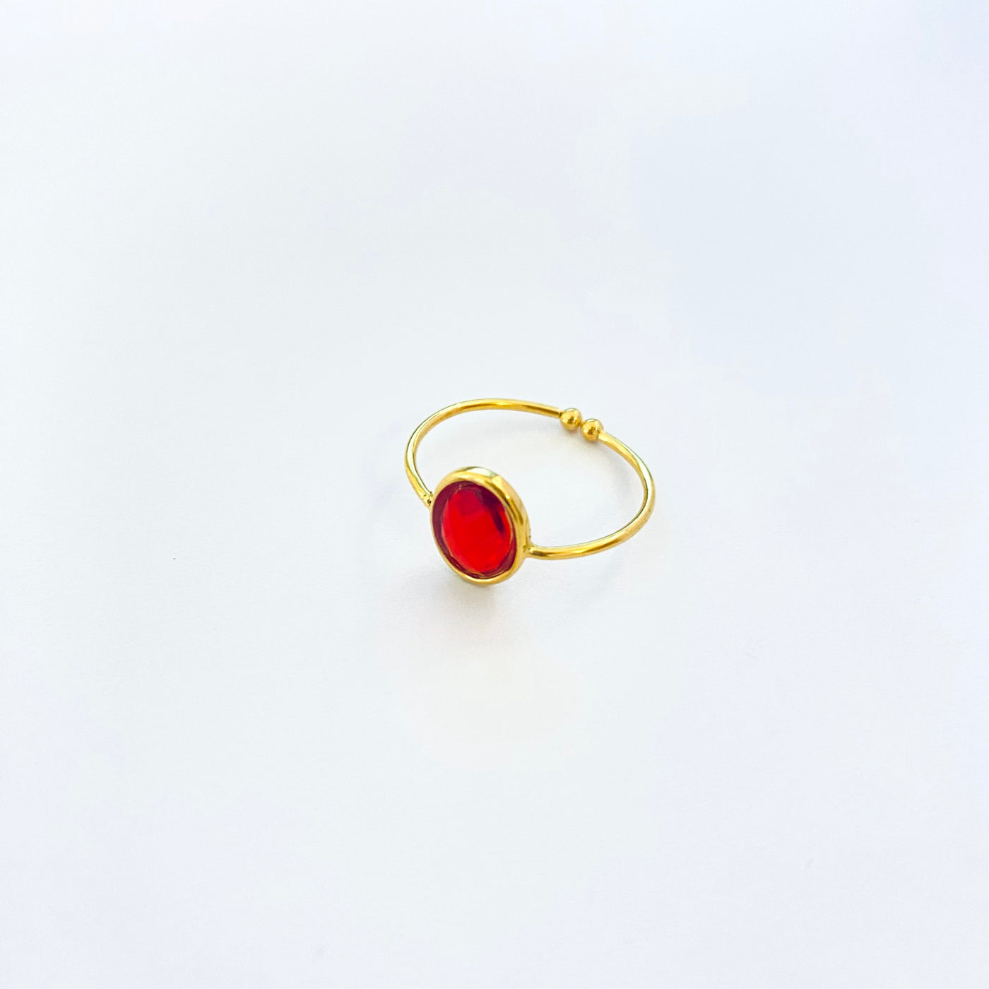 PAMPA - Red gold plated ring