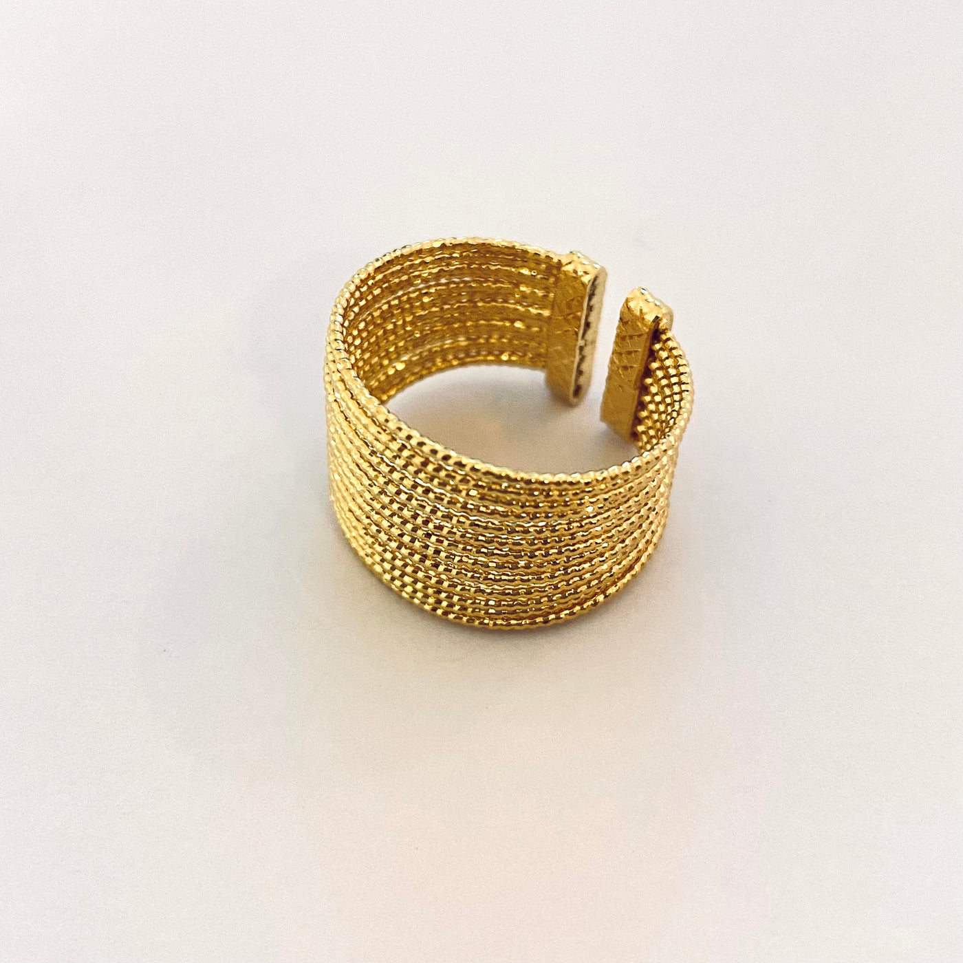 FILOTE 15 threads - Gold plated ring