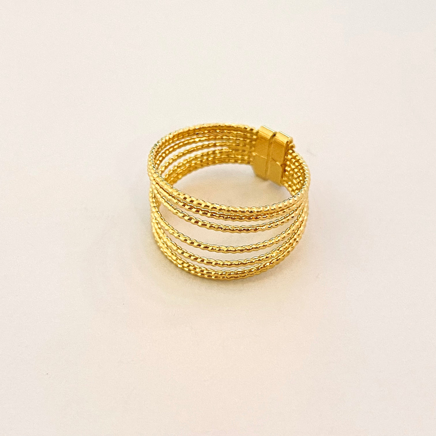 FILOTE 7 wires - Gold plated ring