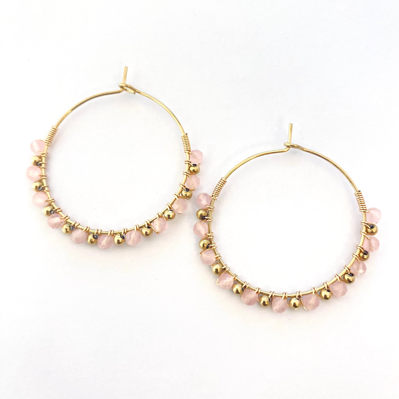 DIVA - Rose gold plated hoop earrings