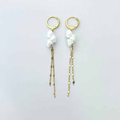 PETULA - Boucles plaqué or blanc