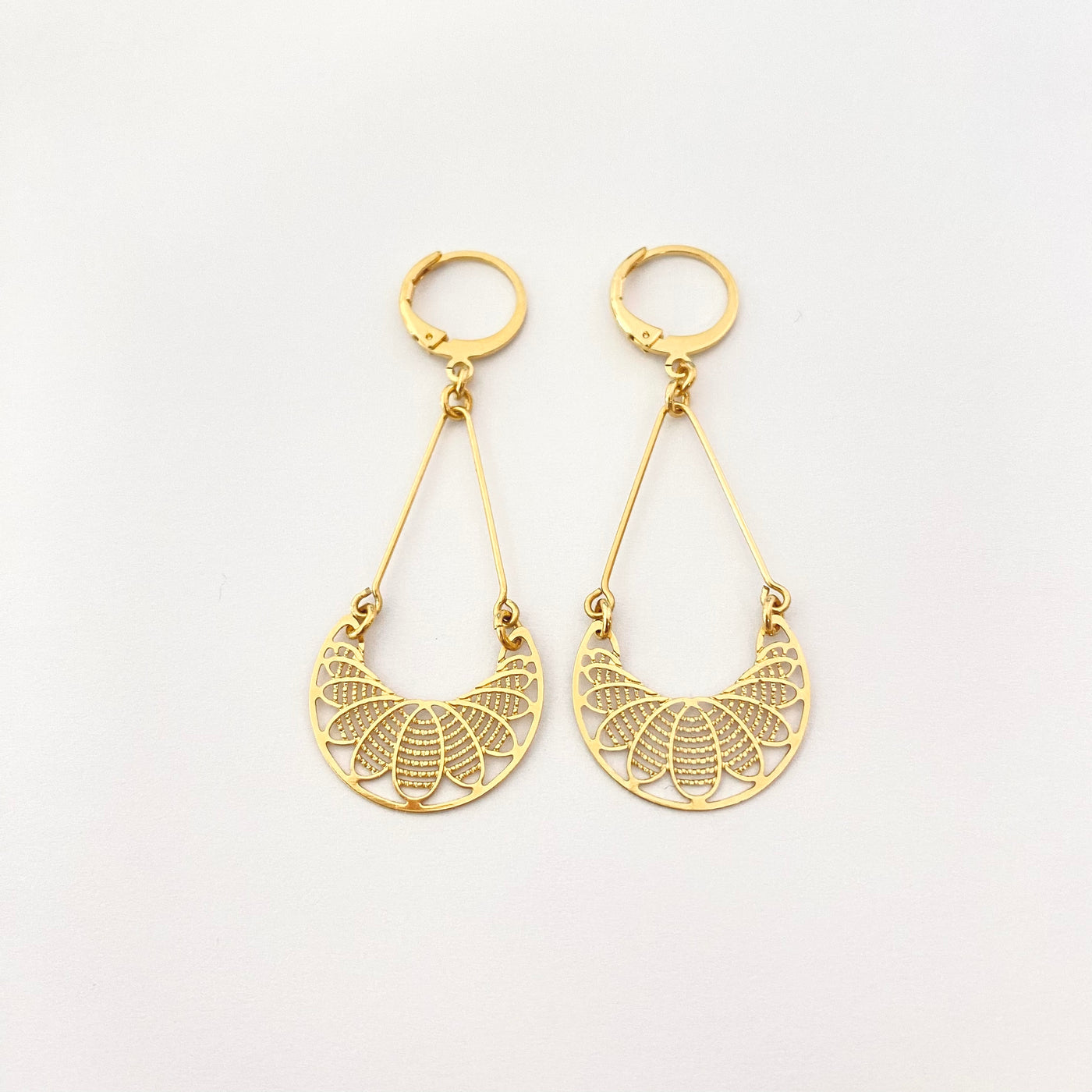 MASHA - Gold plated earrings