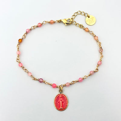 CALISTE - Bracelet plaqué or rose