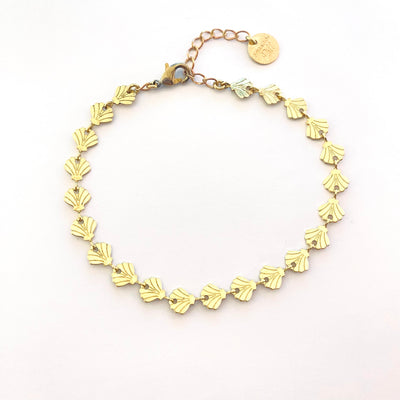 SHELL - Brass bracelet