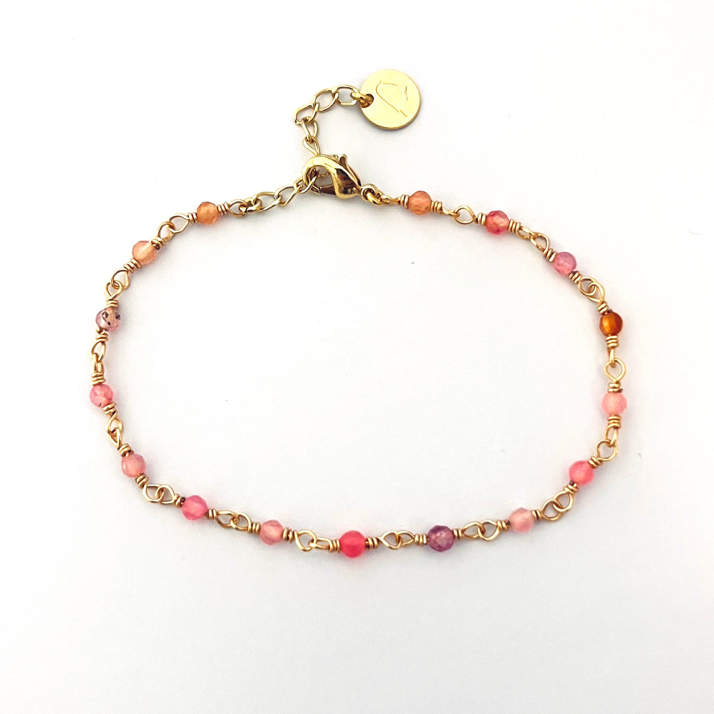 INES - Bracelet plaqué or rose