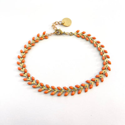 LEZARD - Salmon brass bracelet