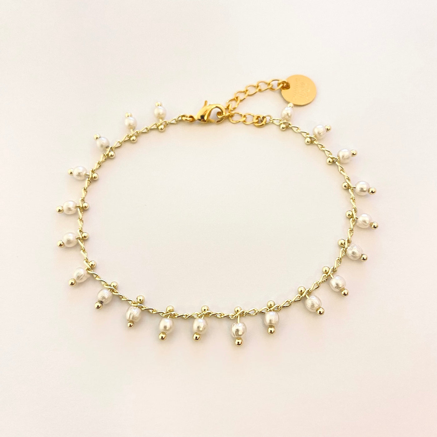 NINO - White gold plated bracelet