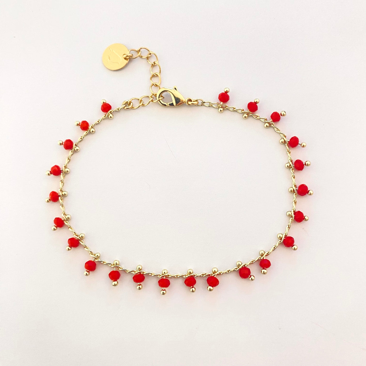 NINO - Bracelet plaqué or rouge