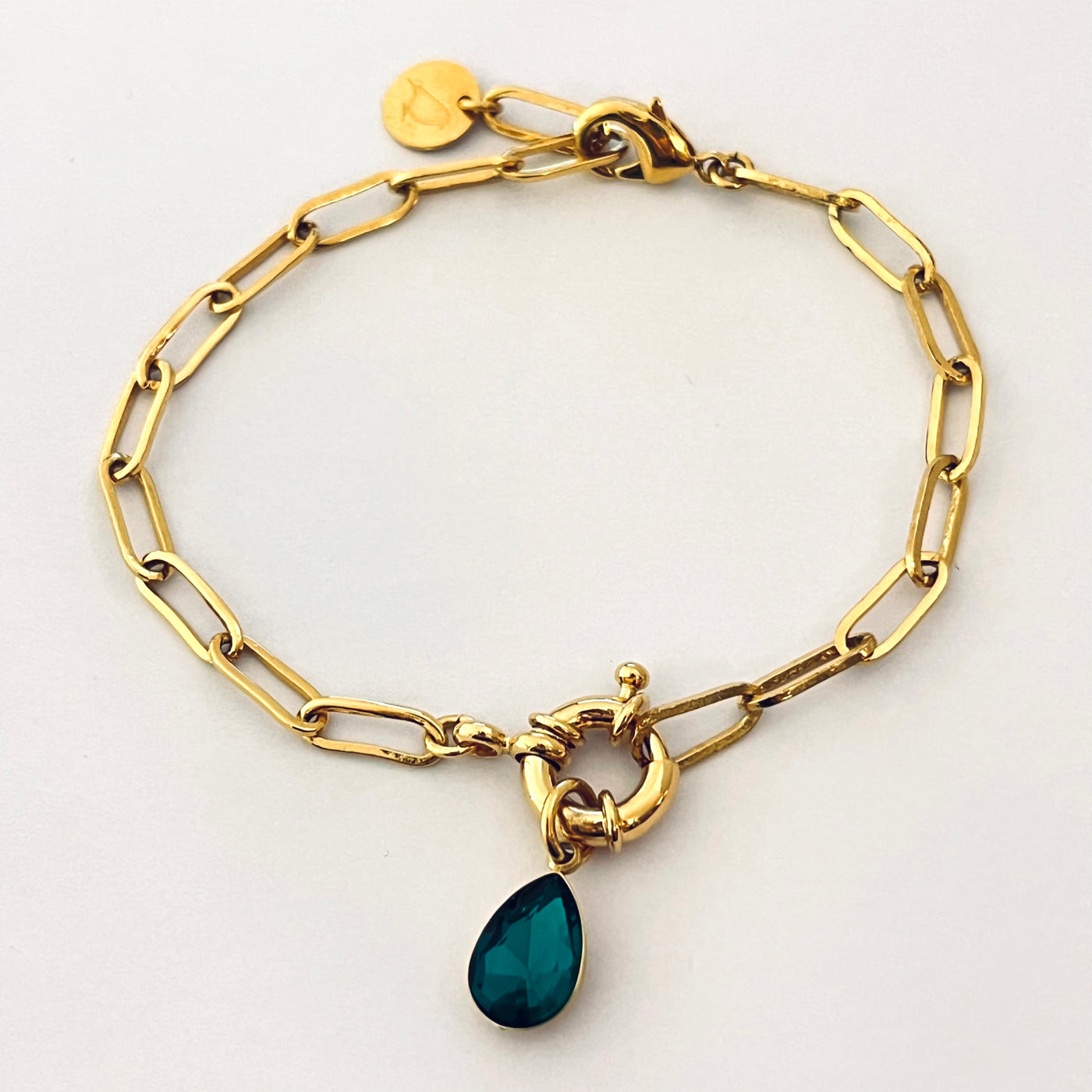 OSCAR - Ruby gold plated bracelet