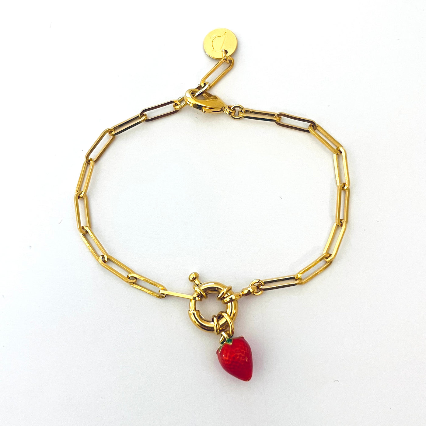 OSCAR - Ruby gold plated bracelet