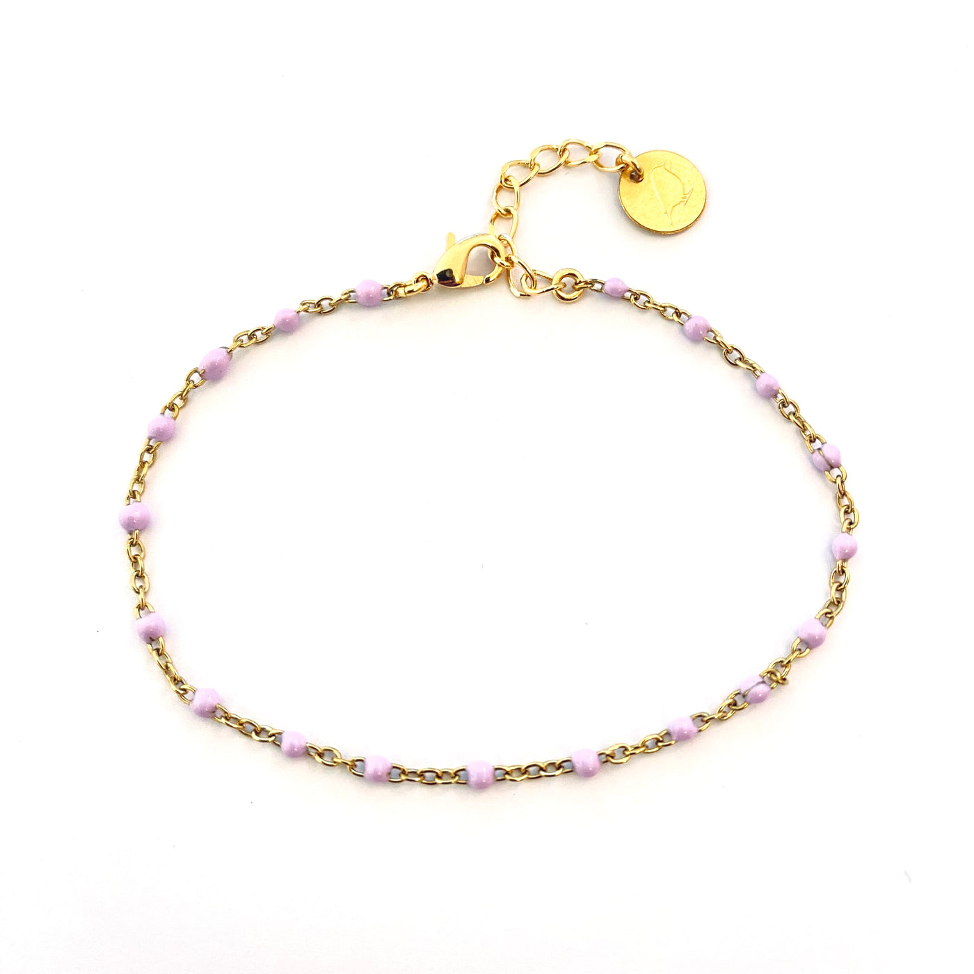 POULETTE - Bracelet en plaqué or lilas