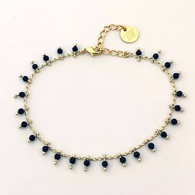 NINO - Bracelet plaqué or noir