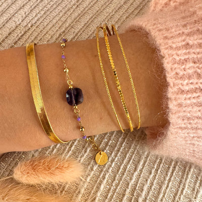 SALLY - Bracelet plaqué or