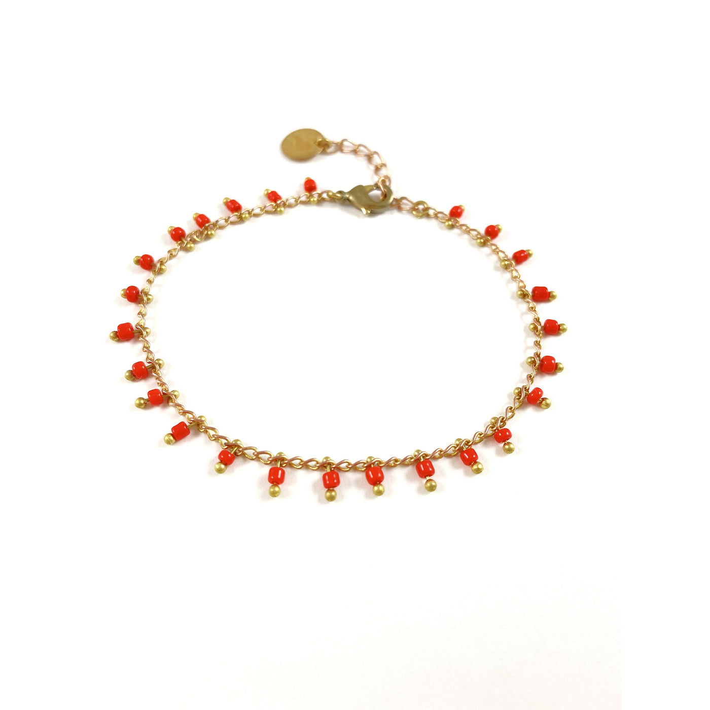 NINO - Red brass bracelet