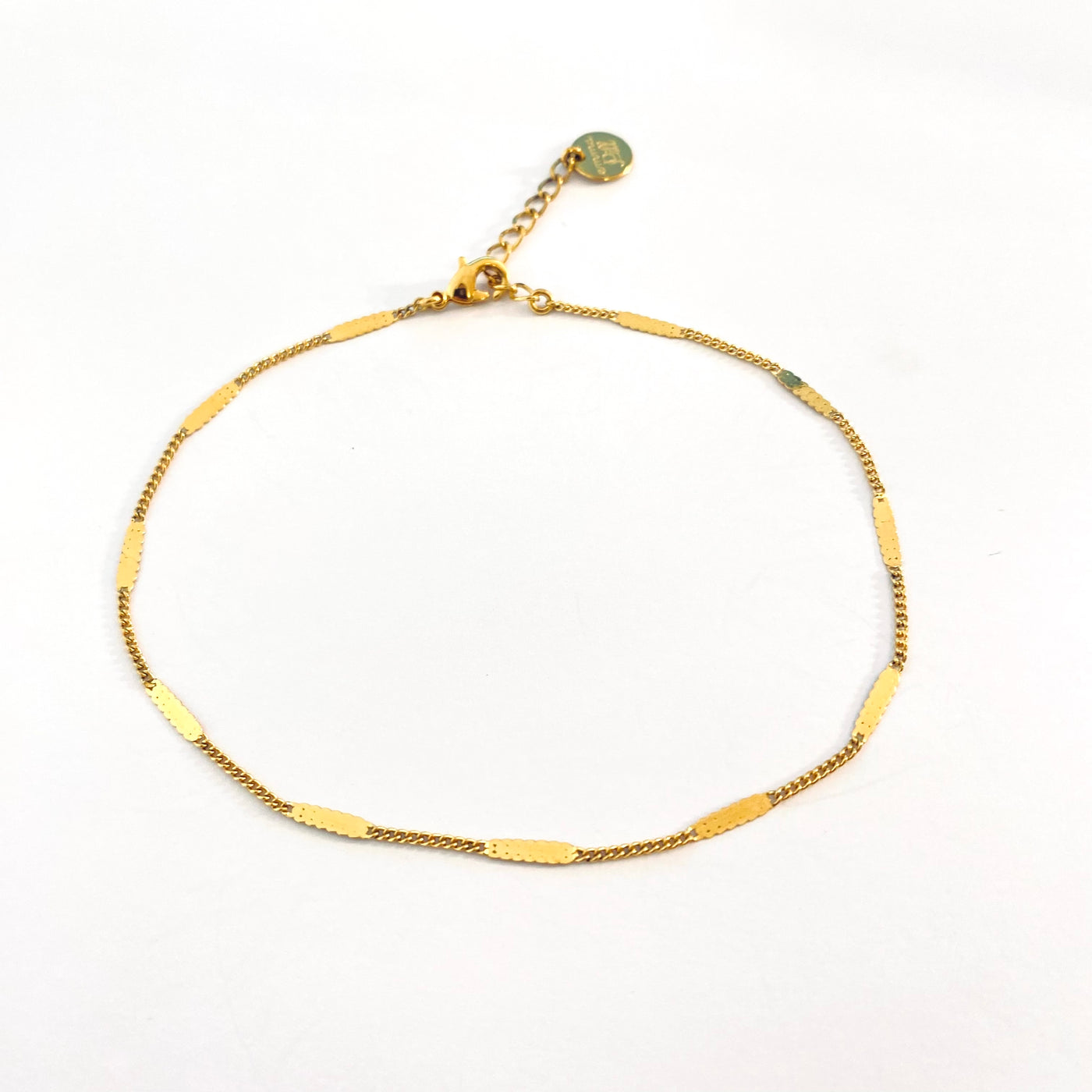 WAVE - Gold plated ankle bracelet