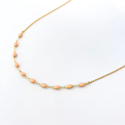 AVENA - Collier plaqué or rose