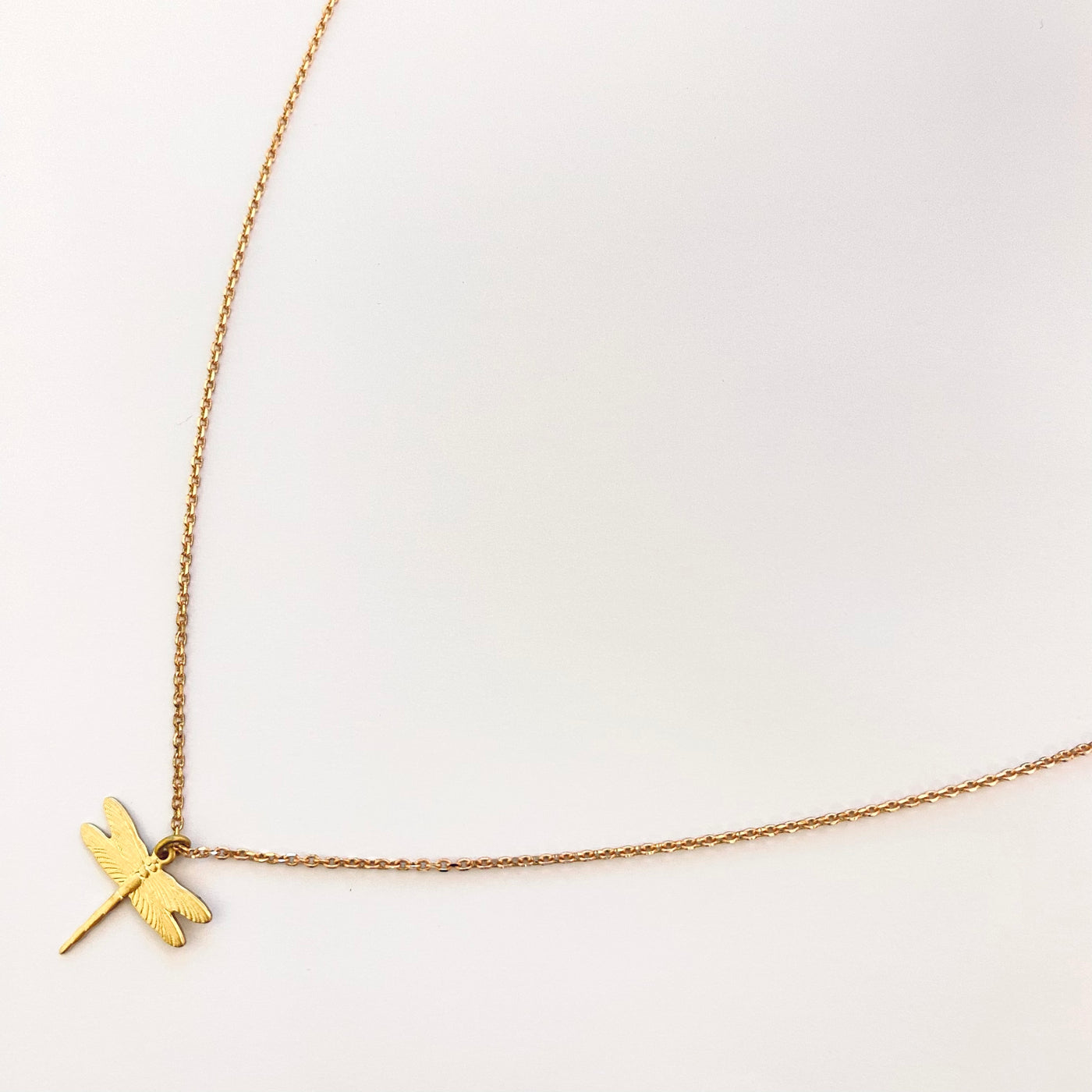 DRAGONFLY - Brass necklace