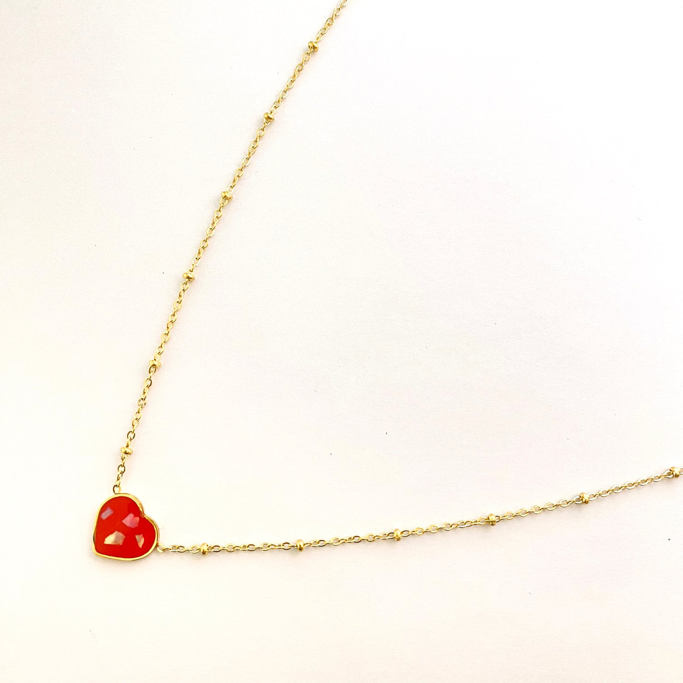 LOVE - Collier plaqué or