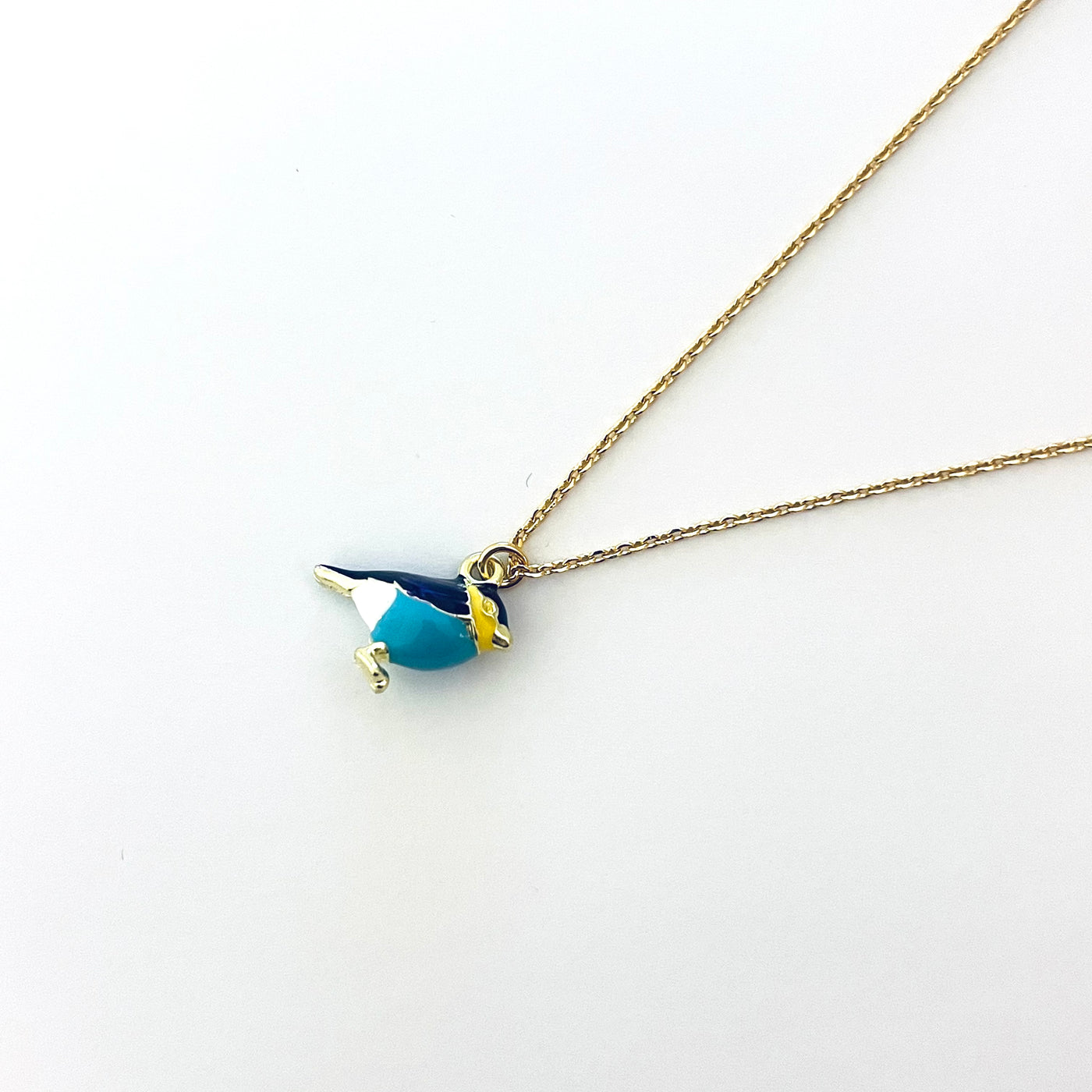 PIOU - Collier plaqué or turquoise