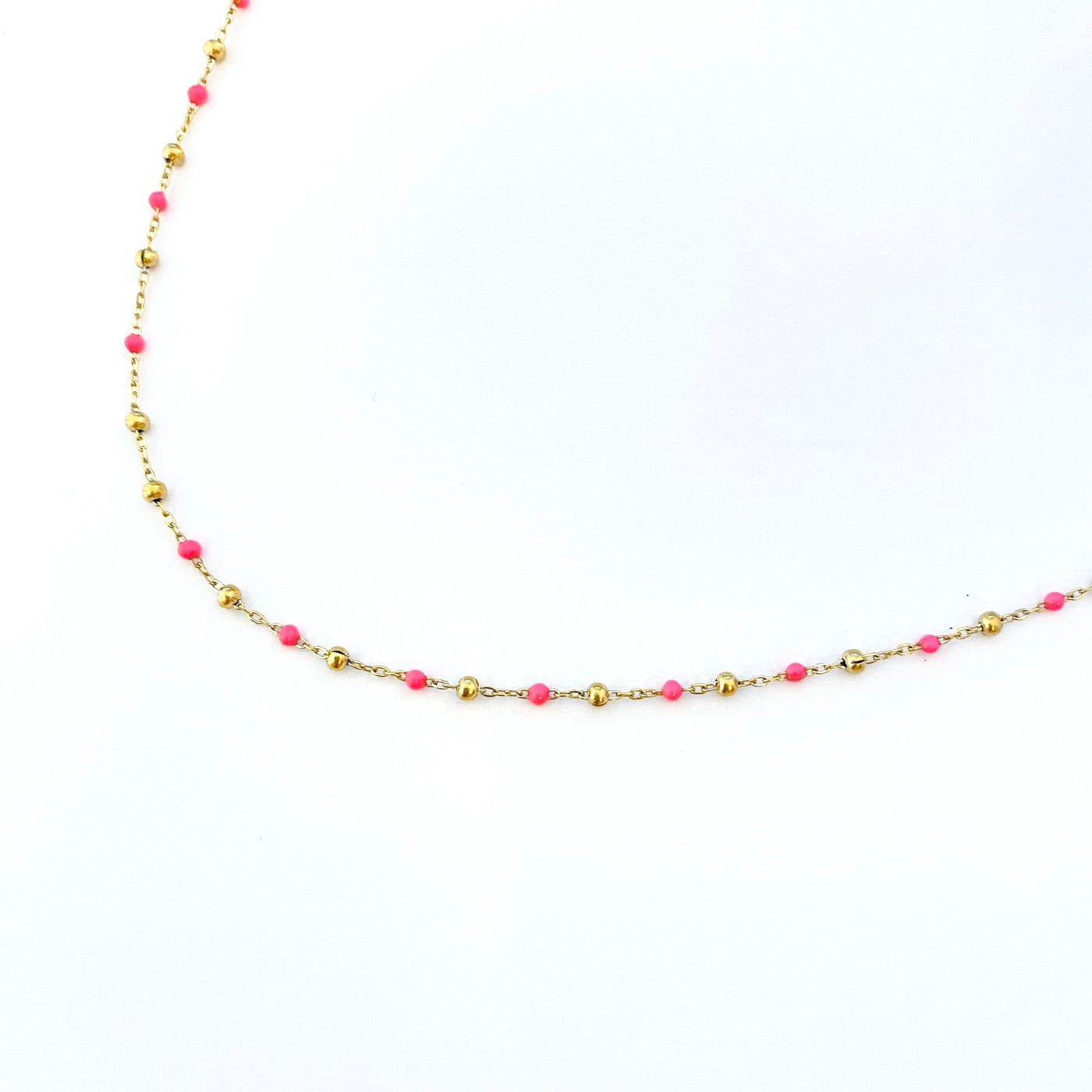 POULETTE - Collier plaqué or rose