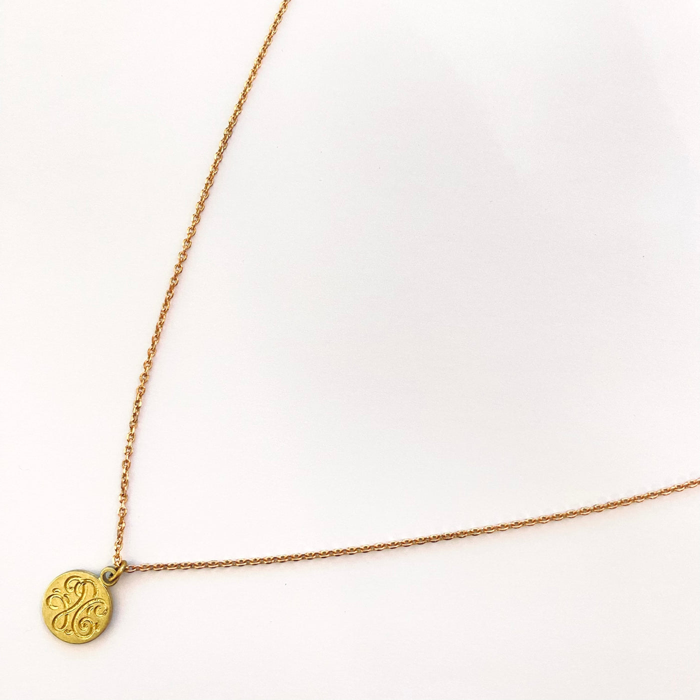 ROSE - Brass necklace