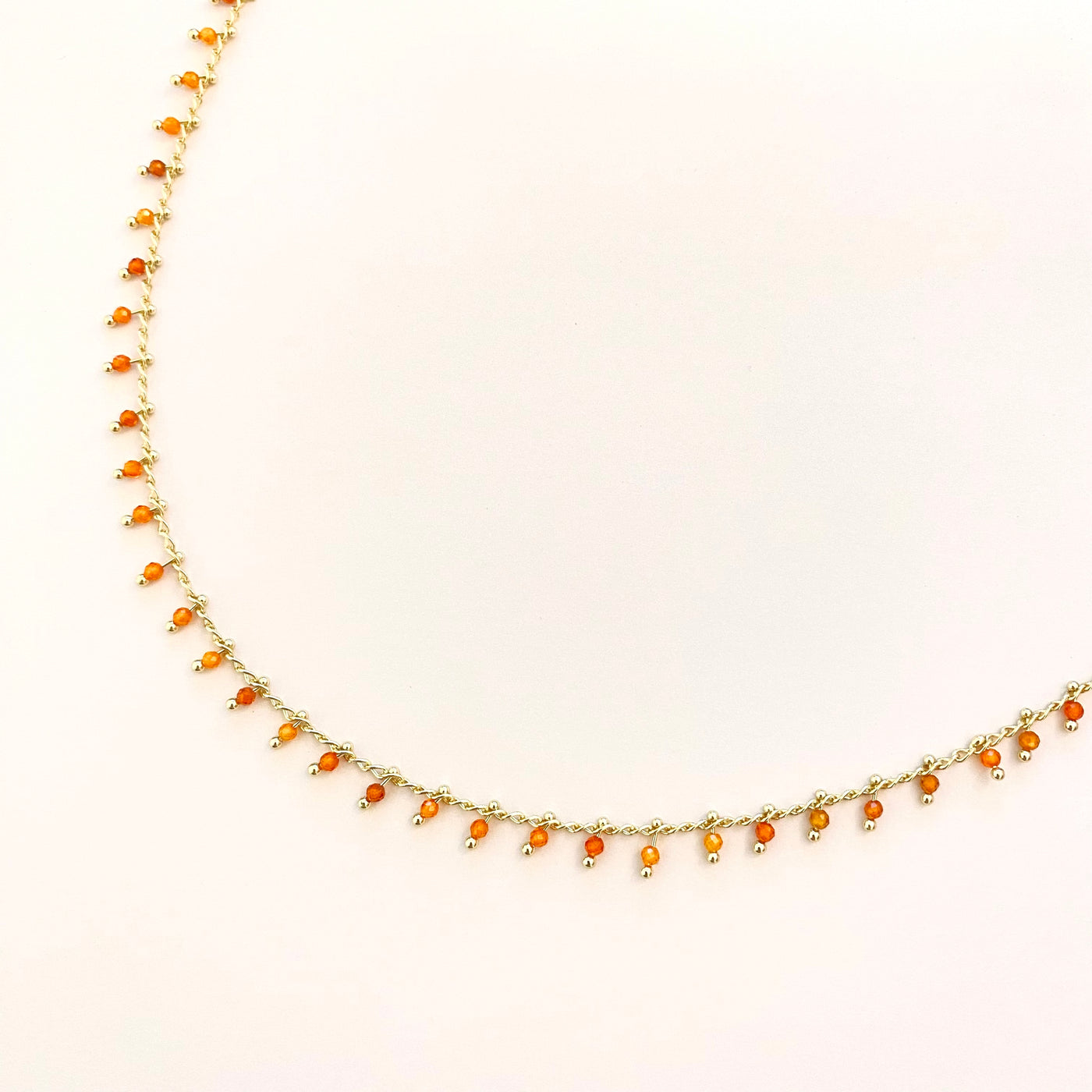 NINO - Carnelian gold plated necklace