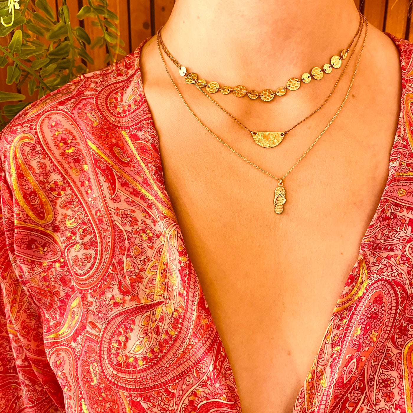 LUNA - Brass necklace