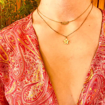 IRIS - Brass necklace