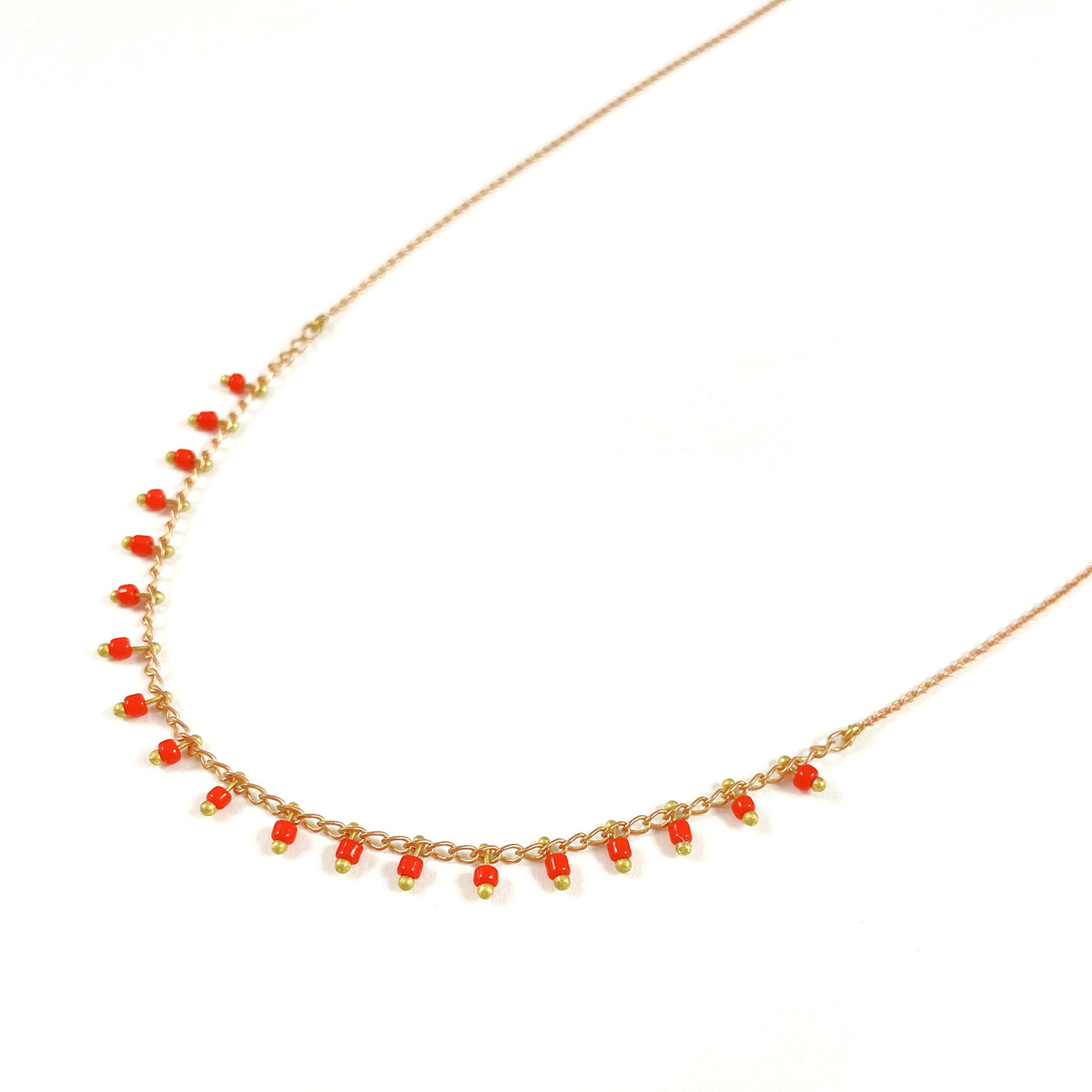 NINO - Red brass necklace