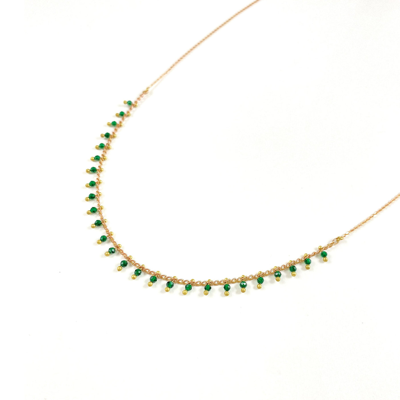 NINO – Halskette aus grünem Messing