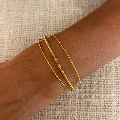 DOLORES - Gold-plated bangle