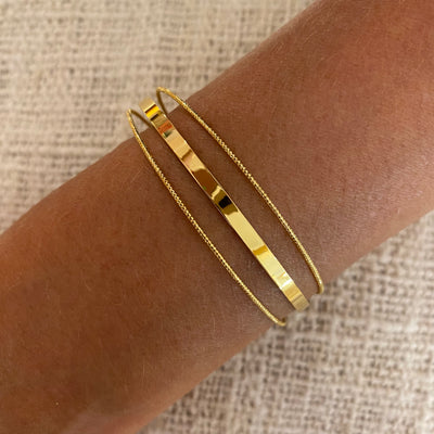 DONNA - Gold-plated bangle 