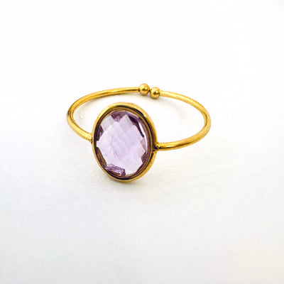 PAMPA – Lila vergoldeter Ring