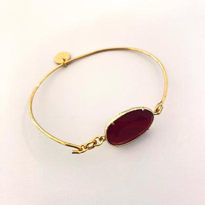 PUMPKIN - Black gold plated bangle