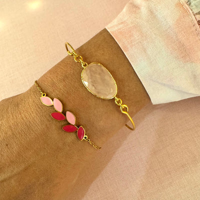 PUMPKIN - Black gold plated bangle