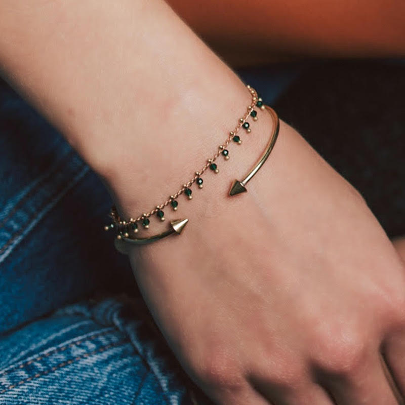 NINO - Black chrome brass bracelet