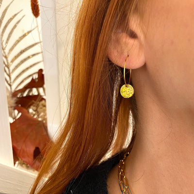 ETNA - Gold-plated hoop earrings