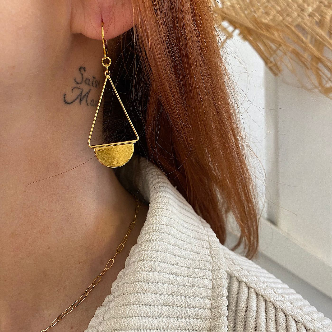 FANNY - Gold plated earrings