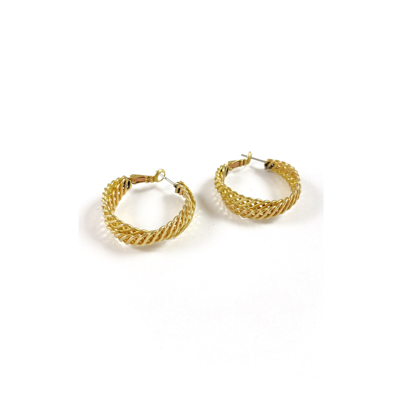 ROSALIE - Brass hoop earrings