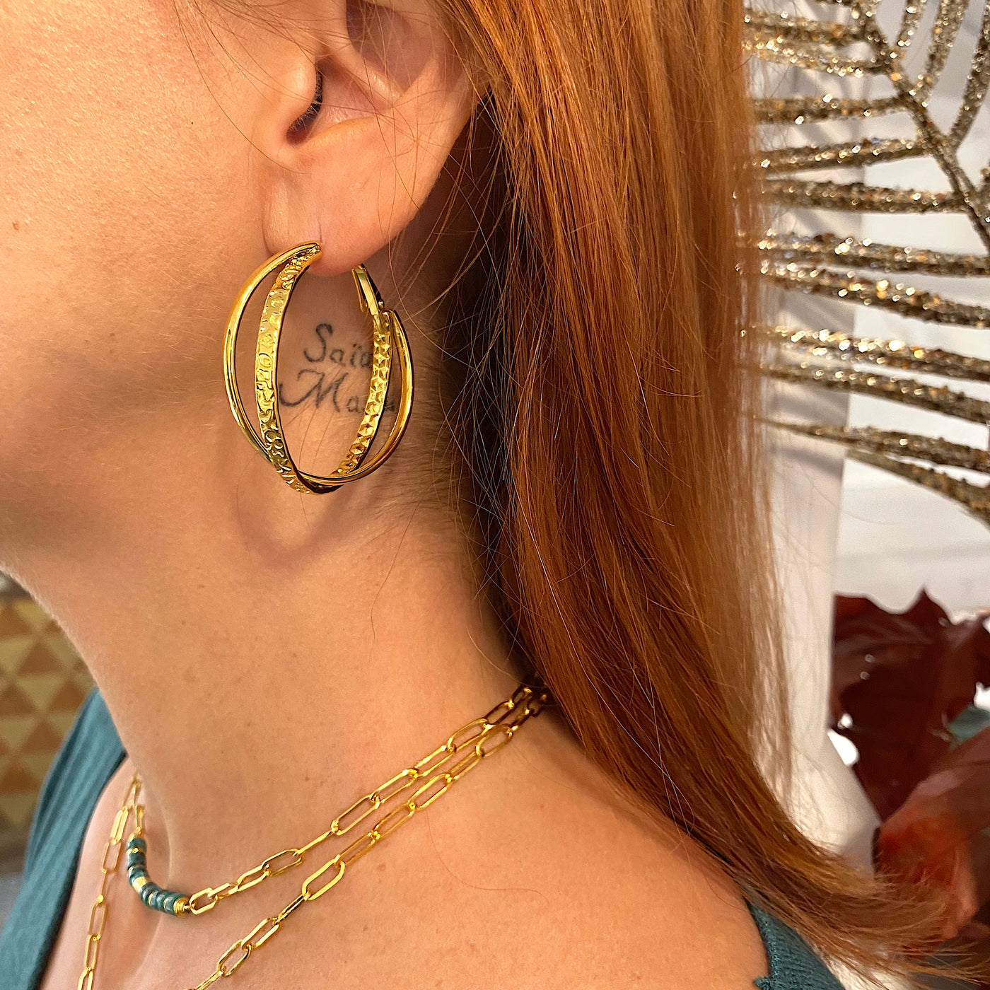 BUBBLE - Gold plated earrings