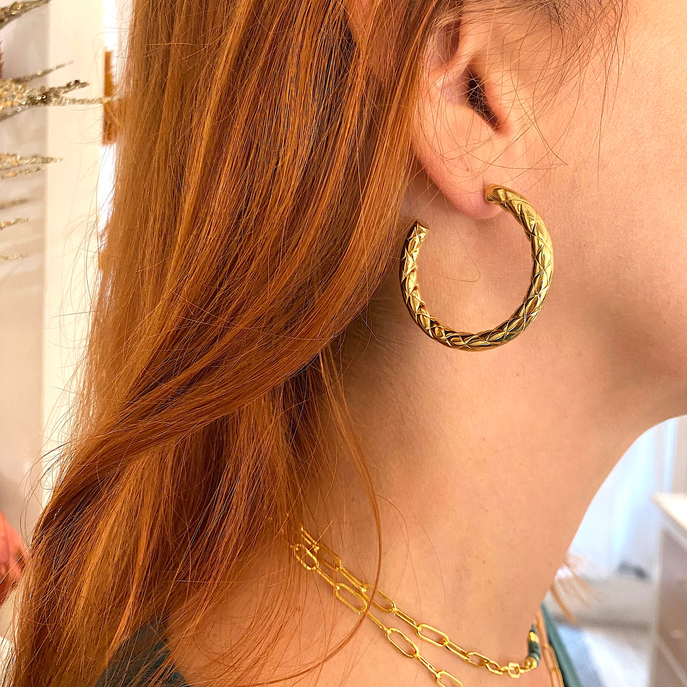LUCILLE - Gold plated earrings