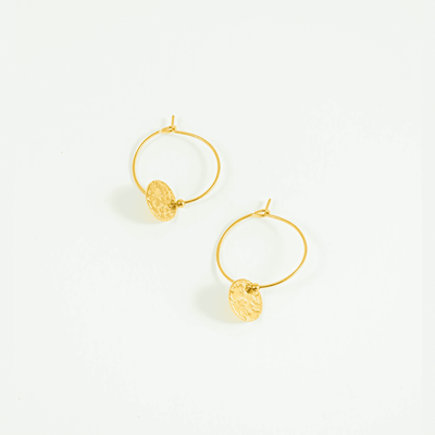 ETNA - Gold-plated hoop earrings